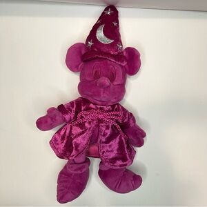 New Disney Parks Ink & Paint Sorcerer Mickey Plush Color Collection Can Fuscia